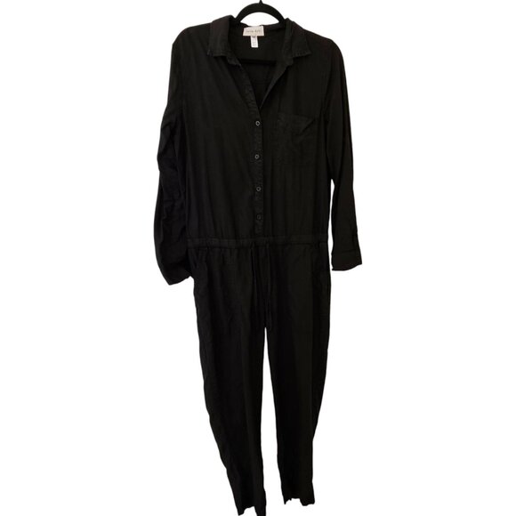 Bella Dahl Black Waist Cinche Romper Sz L - Picture 1 of 9